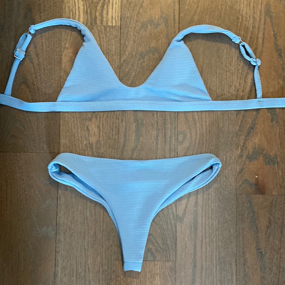 Light blue cheeky bikini (M)